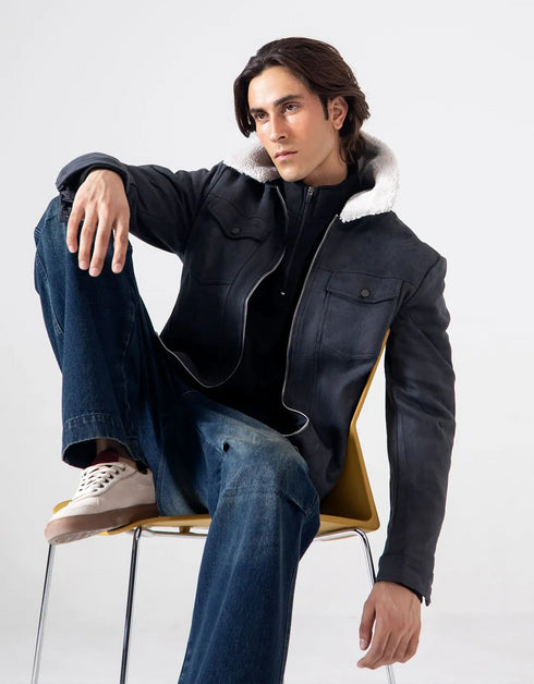 FAUX SUEDE JACKET